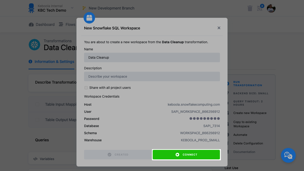 Snowsight ui for snowflake workspaces