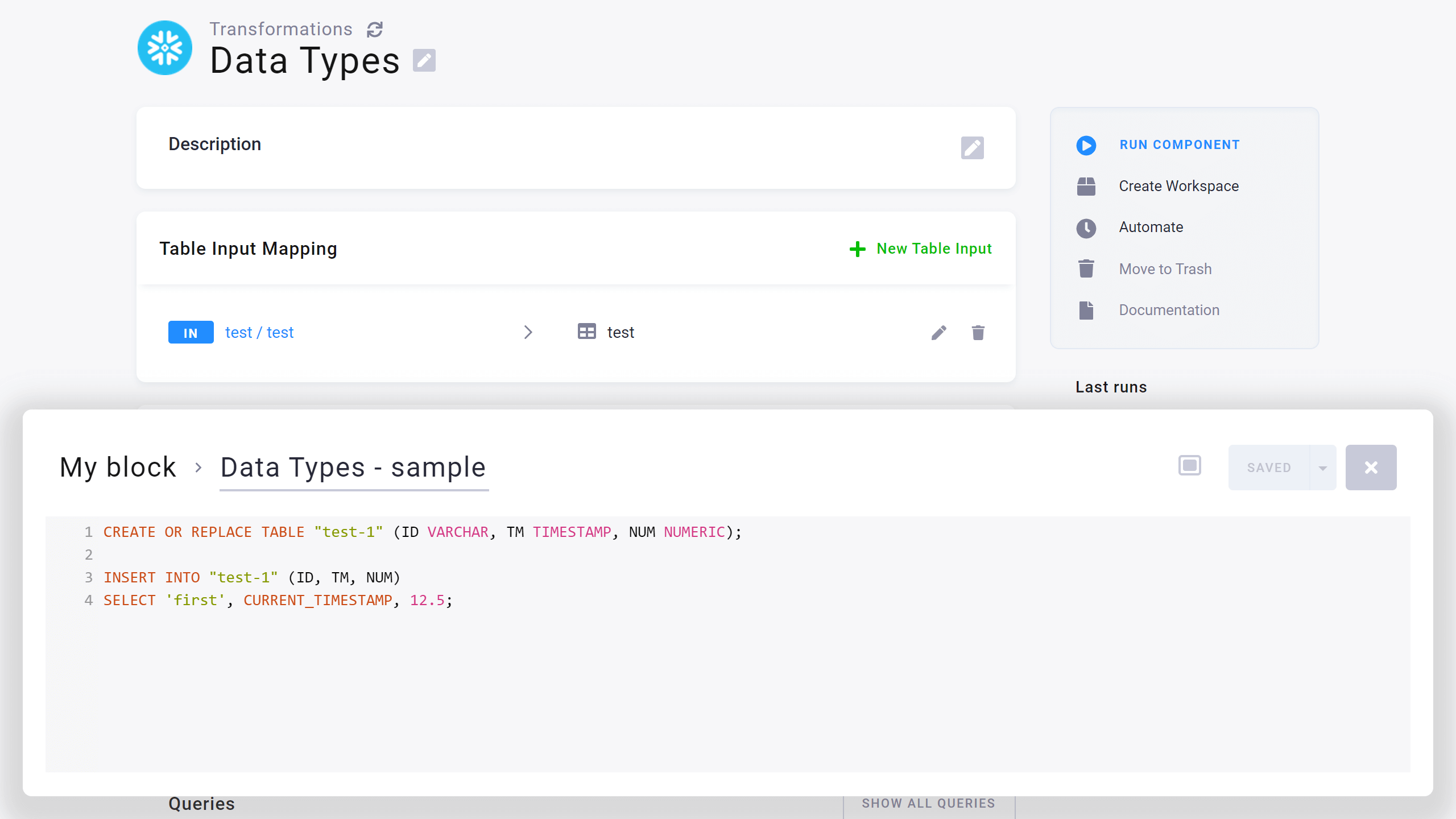 Half Screen Mode for Transformations