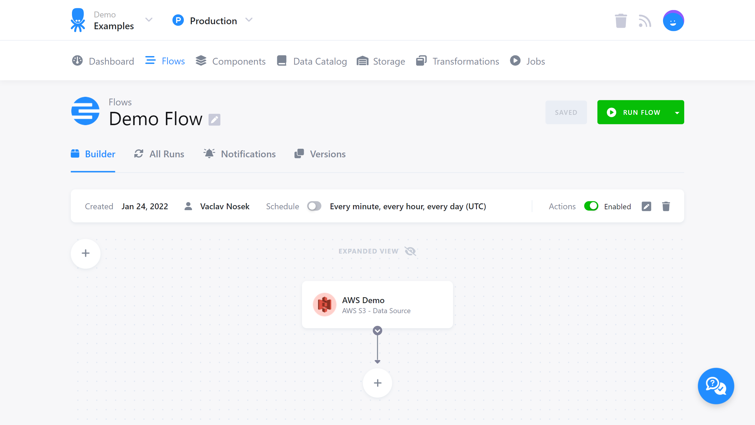 Flow Info Panel