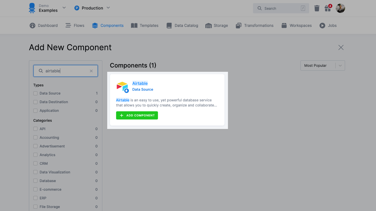 New Airtable Data Source