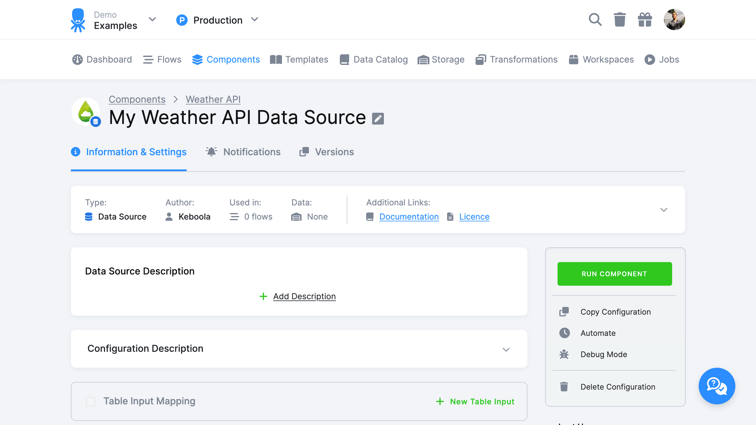 New Data Source for Weather API