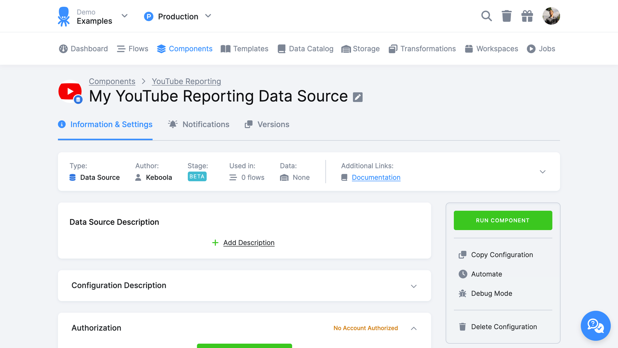New Data Source for YouTube Reporting