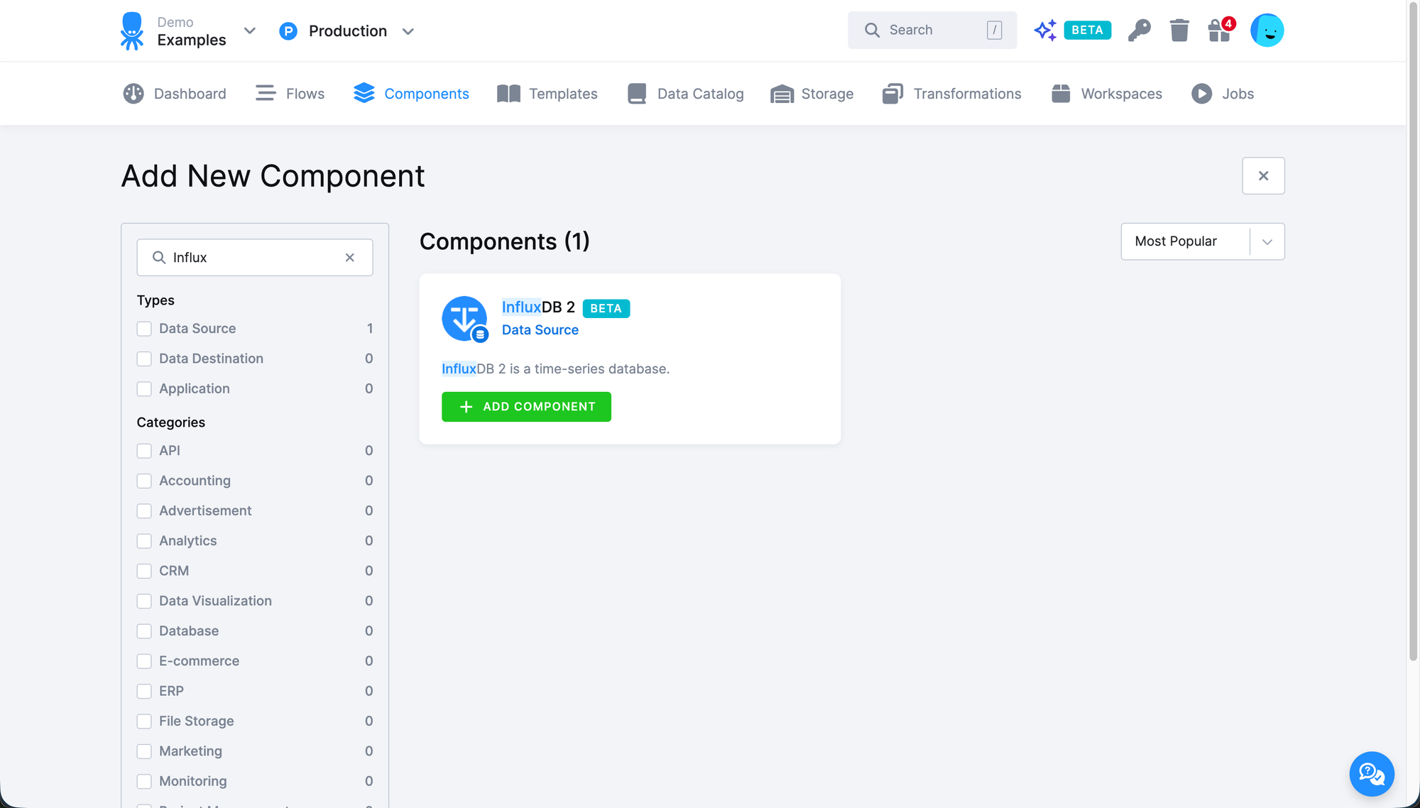 InfluxDB 2 Extractor